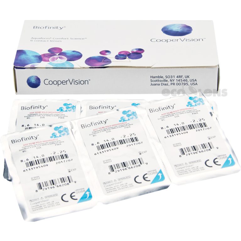 Biofinity 6 Pack Contactsdaily Contact Lens